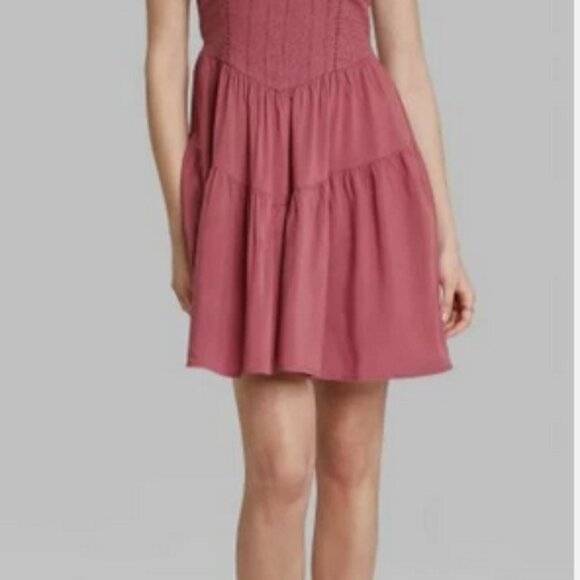 Wild Fable Pink Summer Dress with Pockets - Picture 3 of 11